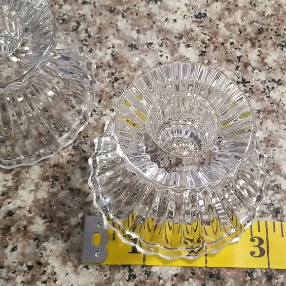 PAIR of Taper Crystal Candle Holders - Picture 5 of 5